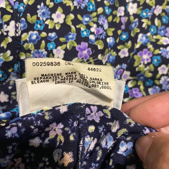 A. Byer Dress Size M Floral Midi Whimsigoth Gothic Romance Dark Academia Moody - Picture 6 of 9